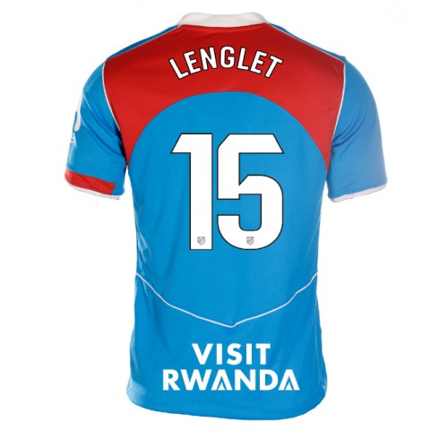 Stroje piłkarskie Atletico Madrid Clement Lenglet #15 Koszulka Trzeciej dla damskie 2025-26 Krótki Rękaw
